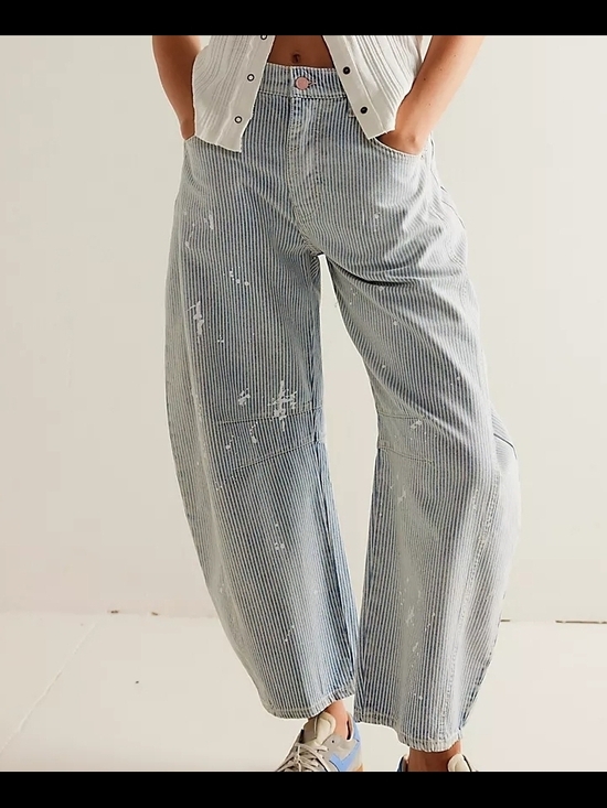 Free People Denim - We The Free Barrel Leg Jeans